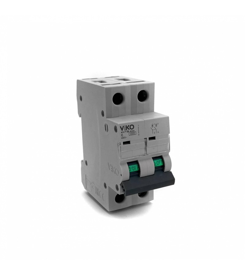 Electric protector 2*50A C 4,5 kA 4VTB-2C50 VIKO