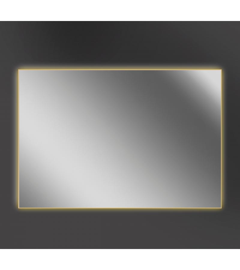 სარკე  LED განათებით  EMMA ოქრ. 100x80 სმ სენსორით, ორთქლსაწინააღმდეგო ზედაპირით  მწარ.Xpertials