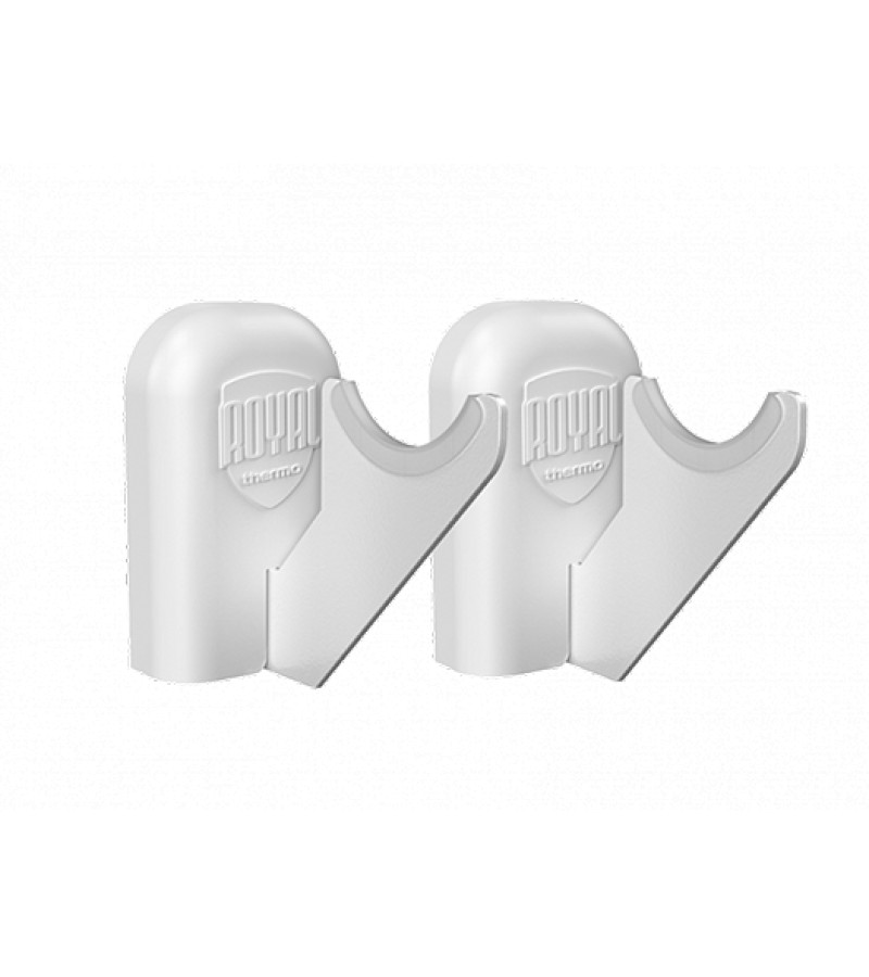 სექციური რადიატორის სამაგრი კომპლექტი კედლის  RTD100W  (თეთრი)  მწარ. Royal Thermo