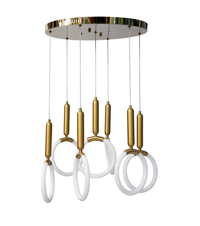 ჭაღი  LED   GZFM-6036-7 / GOLD  18W  (4000K)