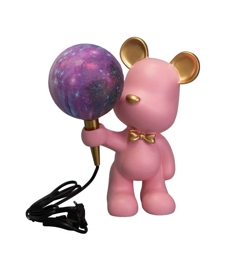 მაგიდის სანათი   GZYL-T0310PK  ვარდისფერი დათვი  G9*1*9W