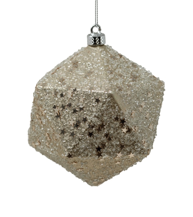 Новогодний шар-игрушка 2 шт 10 см LILI-A2-11055S10-C1