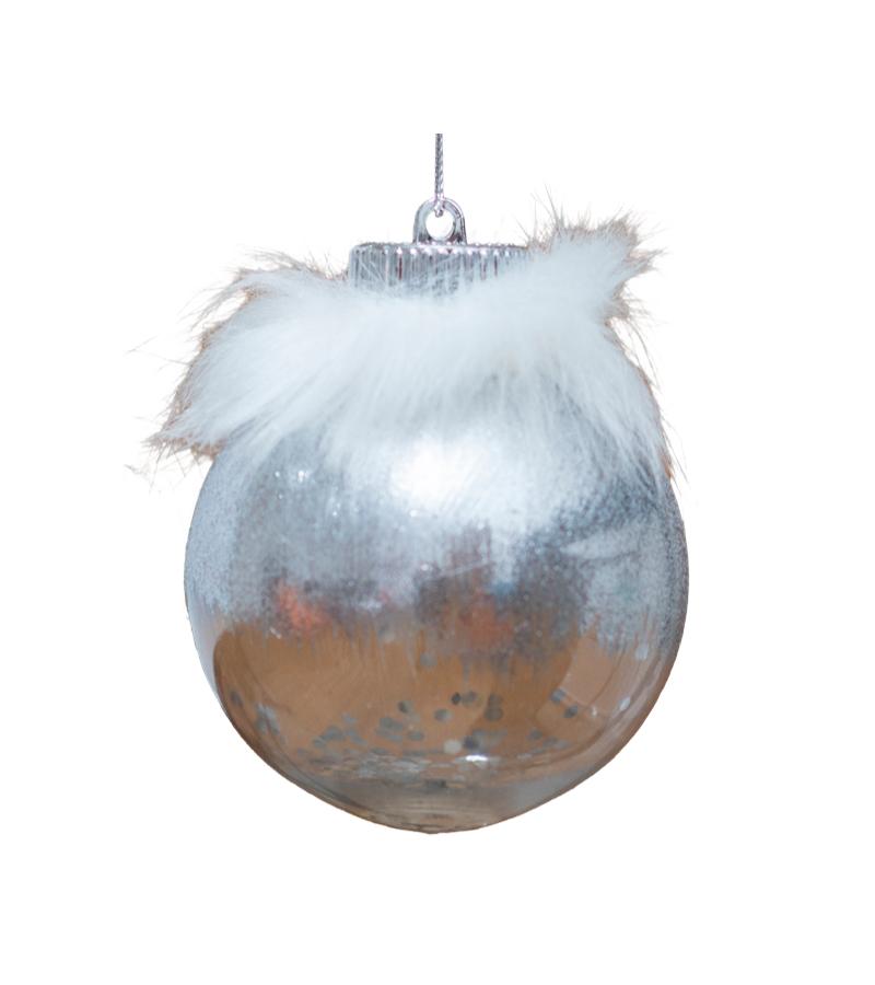 Новогодний шар-игрушка 3 шт 8 см LILI-A3-10039S8