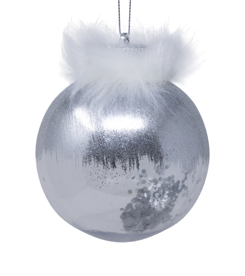 Новогодний шар-игрушка 2 шт 10 см LILI-A3-10039S10