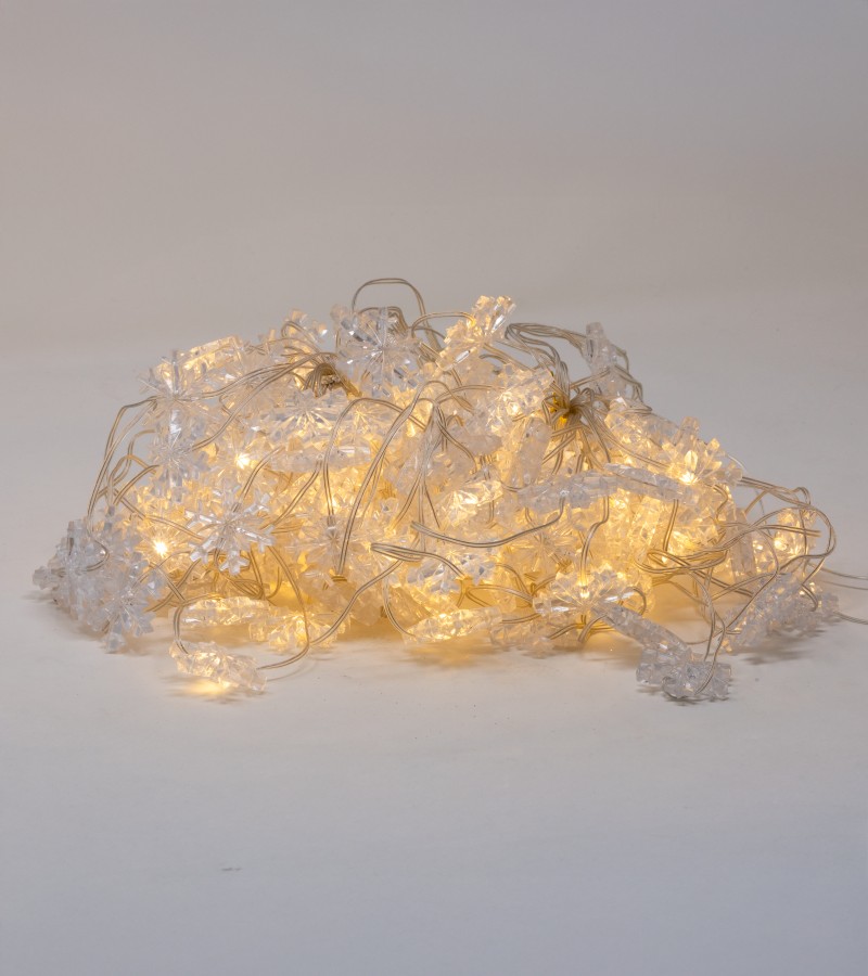 საახალწლო სანათი  ფიფქები  RGB  3x2მეტ.  MYDS-12