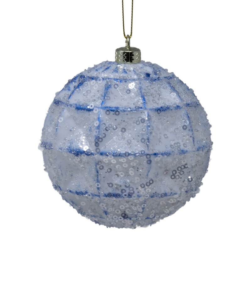 Новогодний шар-игрушка 2 шт 10 см LILI-A3-11044B10