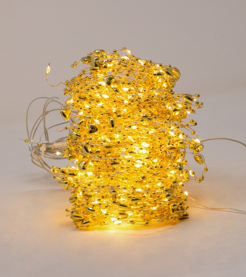 საახალწლო სანათი  3500K  3*2მეტ   MYDS-46  (ოქროსფერი  კაბელი)