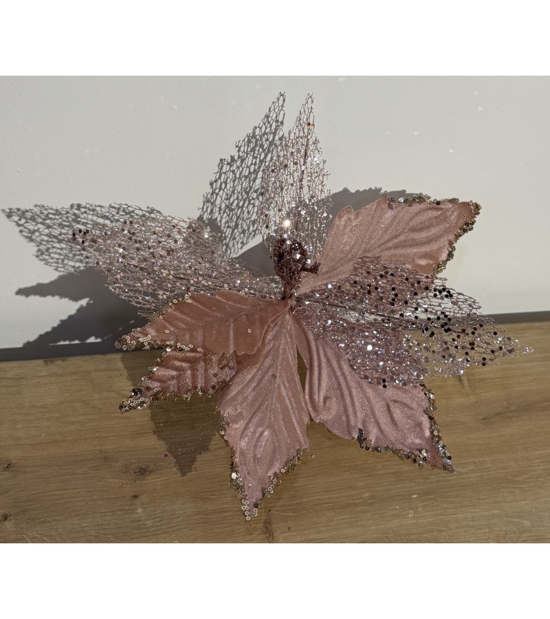 საახალწლო აქსესუარი  ყვავილი  LILI-HD22-459  31 სმ