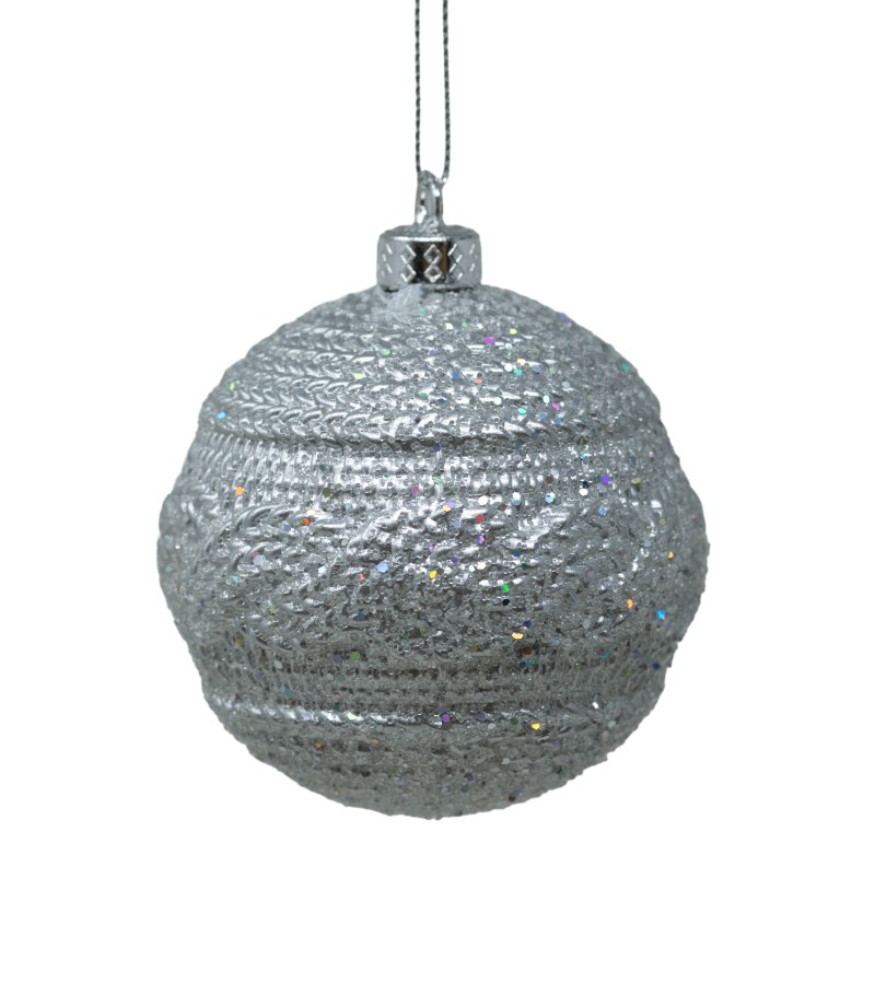 Новогодний шар-игрушка 3 шт 8 см LILI-A2-15023PK8-A1