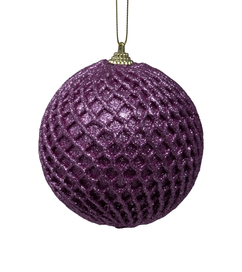 Новогодний шар-игрушка 2 шт 10 см LILI-AD1356-10