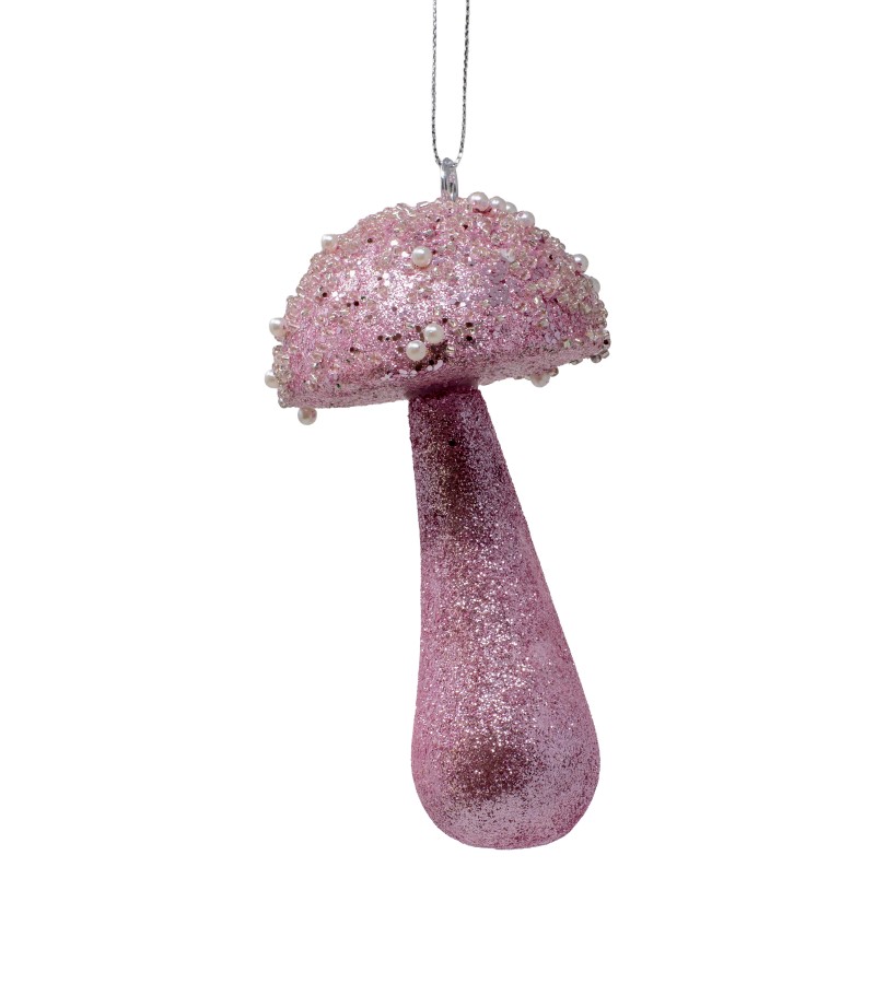 Новогодняя игрушка гриб 14*6*6 см LILI-A3-52494PK