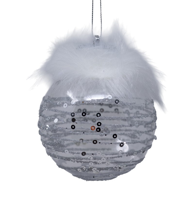 საახალწლო სათამაშო   ბურთულა  3ც  8 სმ  LILI-A3-10028S8