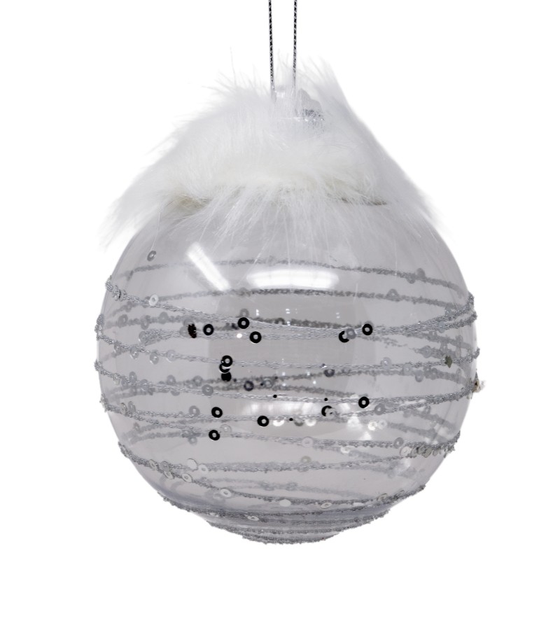 Новогодний шар-игрушка 2 шт 10 см LILI-A3-10028S10