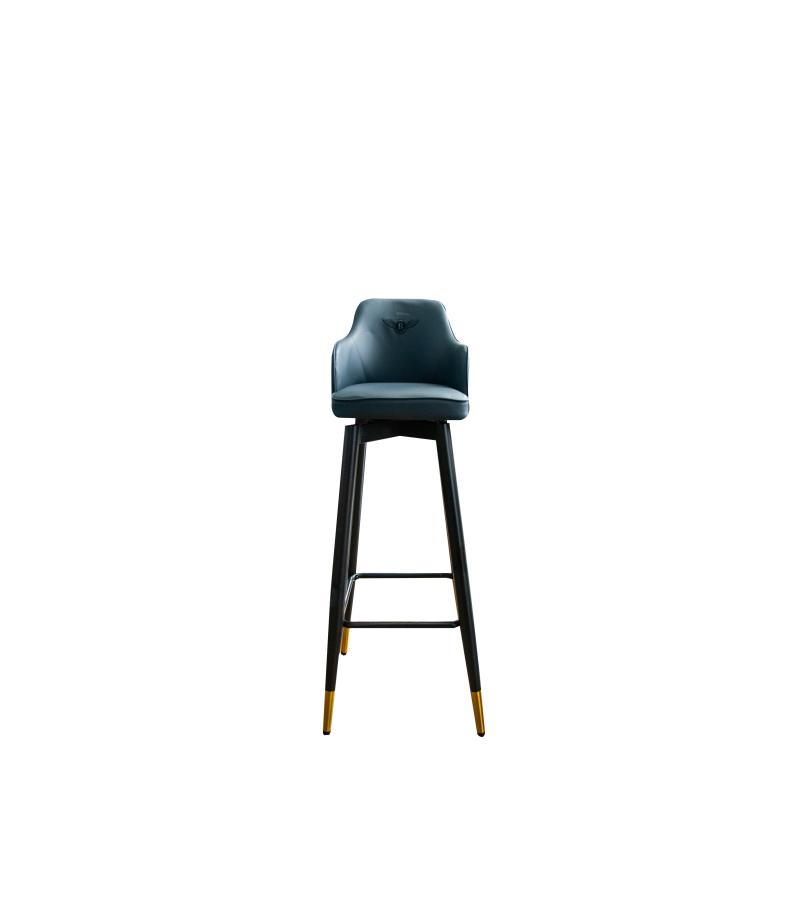 ბარის სკამი  #FSHR-7101-1  ფერი: ლურჯი + ღია ყავისფერი ( 5602+5653 )