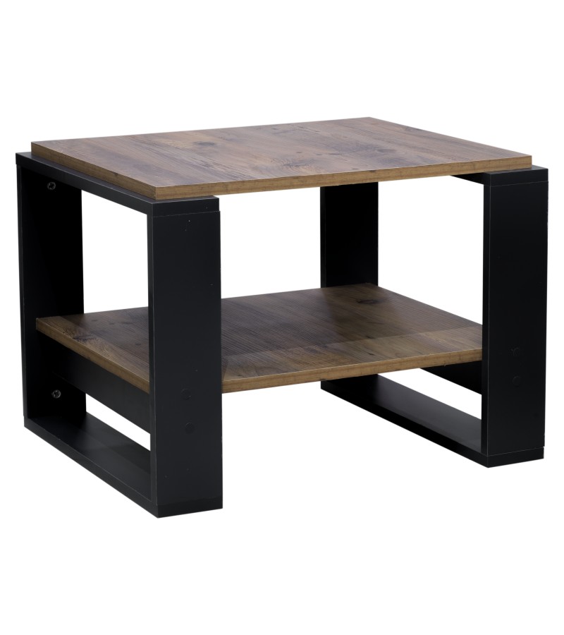 Размер стола FD-LRCT-017. 62,6*53,6*45,4 см цвет. СОСНА/АНТРАЦИТ