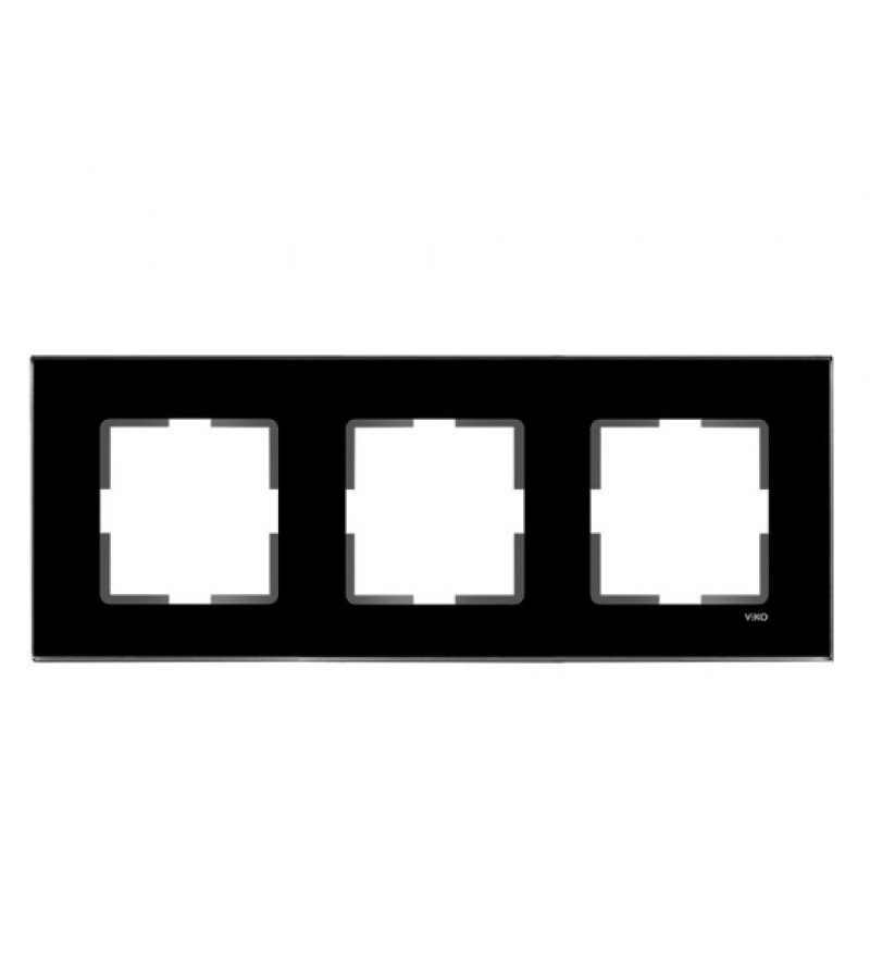 Switch-rosette edge of glass NOVELLA BLACK 3 pieces 92192273 PANASONIC