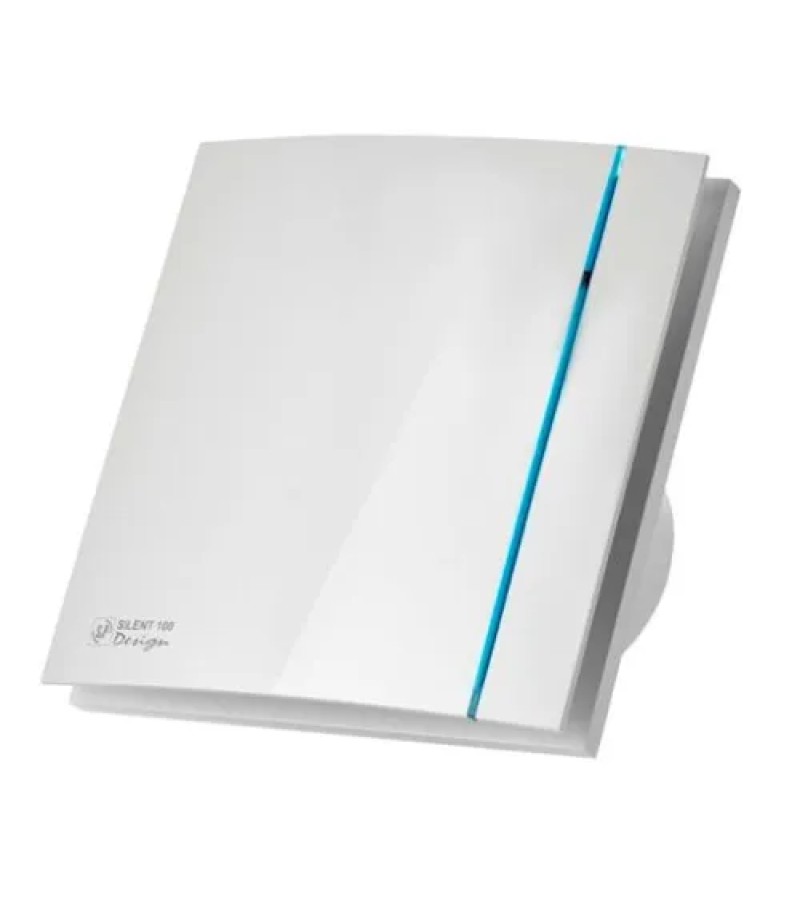 Вытяжка для ванной комнаты SILENT-100 CZ Белая #5210603100 DESIGN-3C (220-240В 50Гц) Горькая. S&P