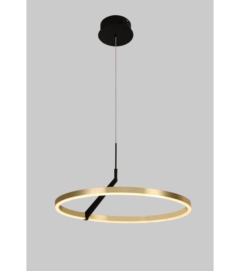 ჭაღი LED   GZCG-CH8024/600 34W   ფერი: black+ french gold (4000K) 
