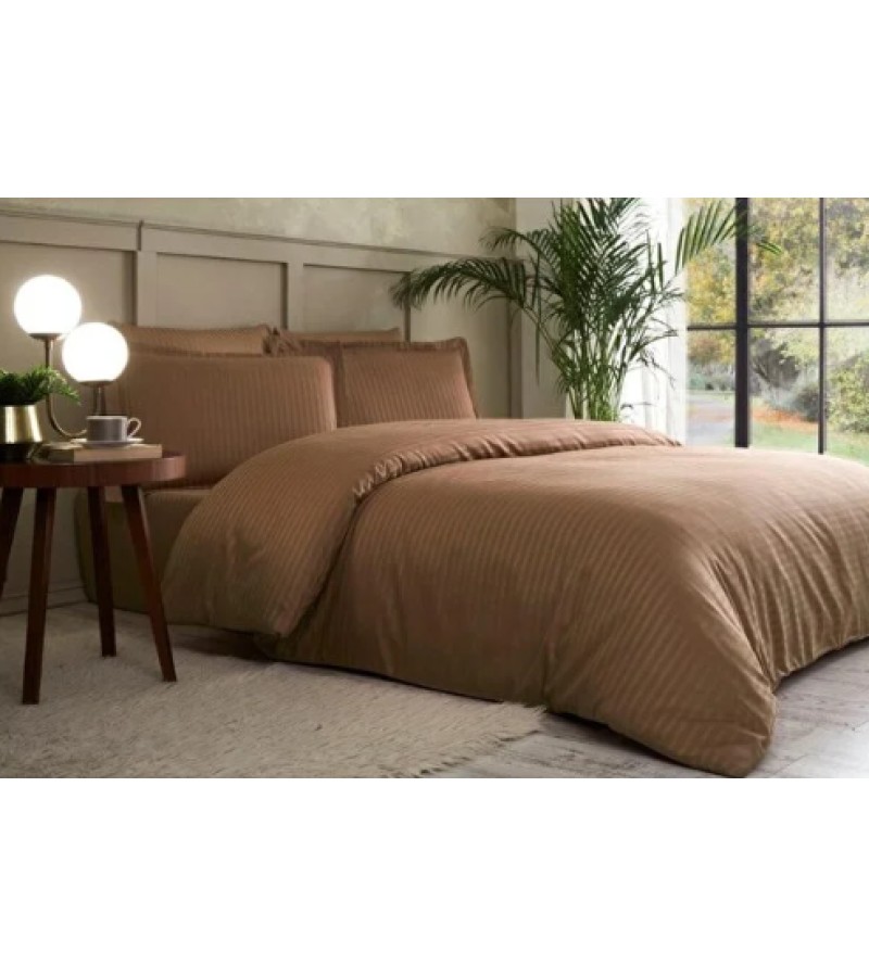 Bed linen set LINE 1-st. Color KAHVE bitter. OZDILEK