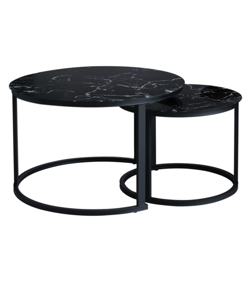 Журнальный столик комп. (2 шт.) FSYK-1+1-B Цвет: ЧЕРНЫЙ