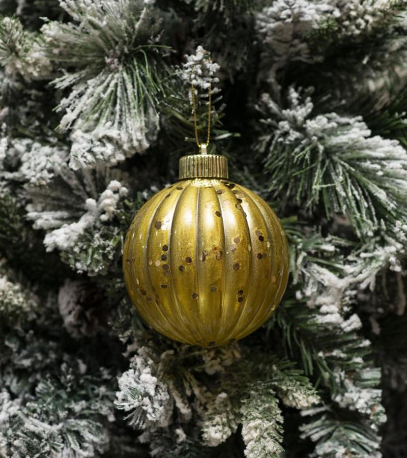 Новогодняя игрушка шар 2 шт 10 см LILI24-A24-10029G10