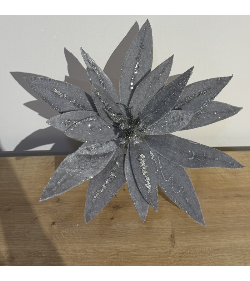 Новогодний аксессуар цветок CYGY-20240182 Размер: 38 см