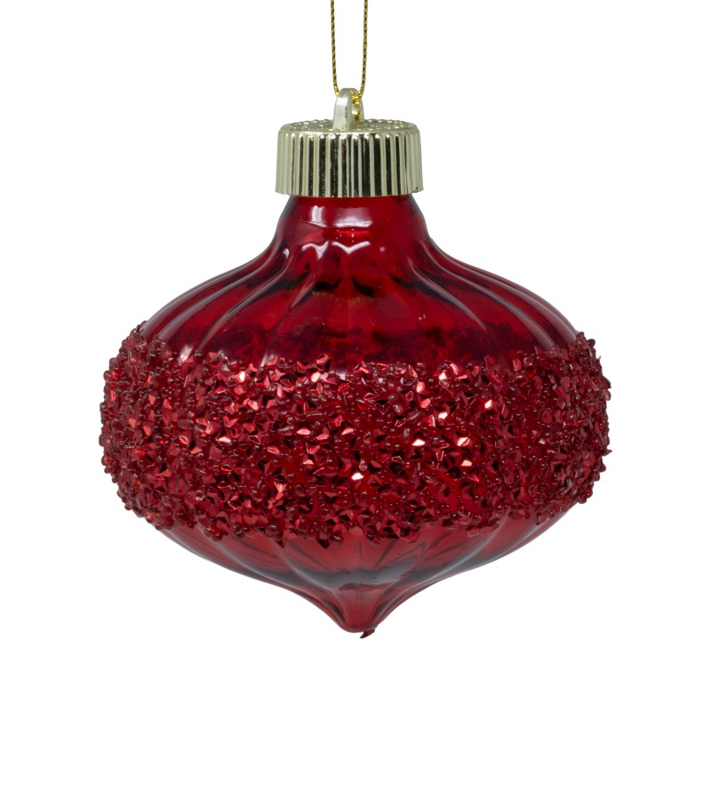 Новогодняя игрушка шар 2 шт 10 см LILI24-A24-10011R10