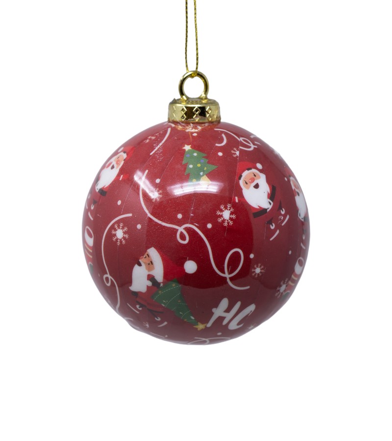 Новогодняя игрушка шар 3 шт 8 см LILI24-A24-5611335A8