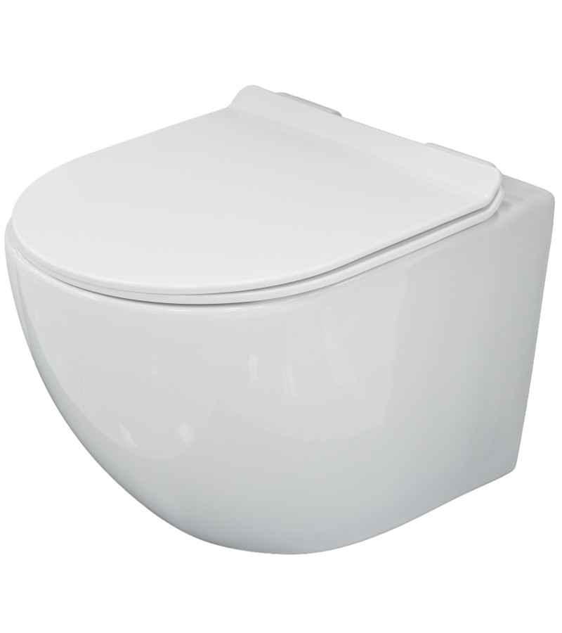 Hanging toilet JT-M203 white, with lid (Rimless) JTO