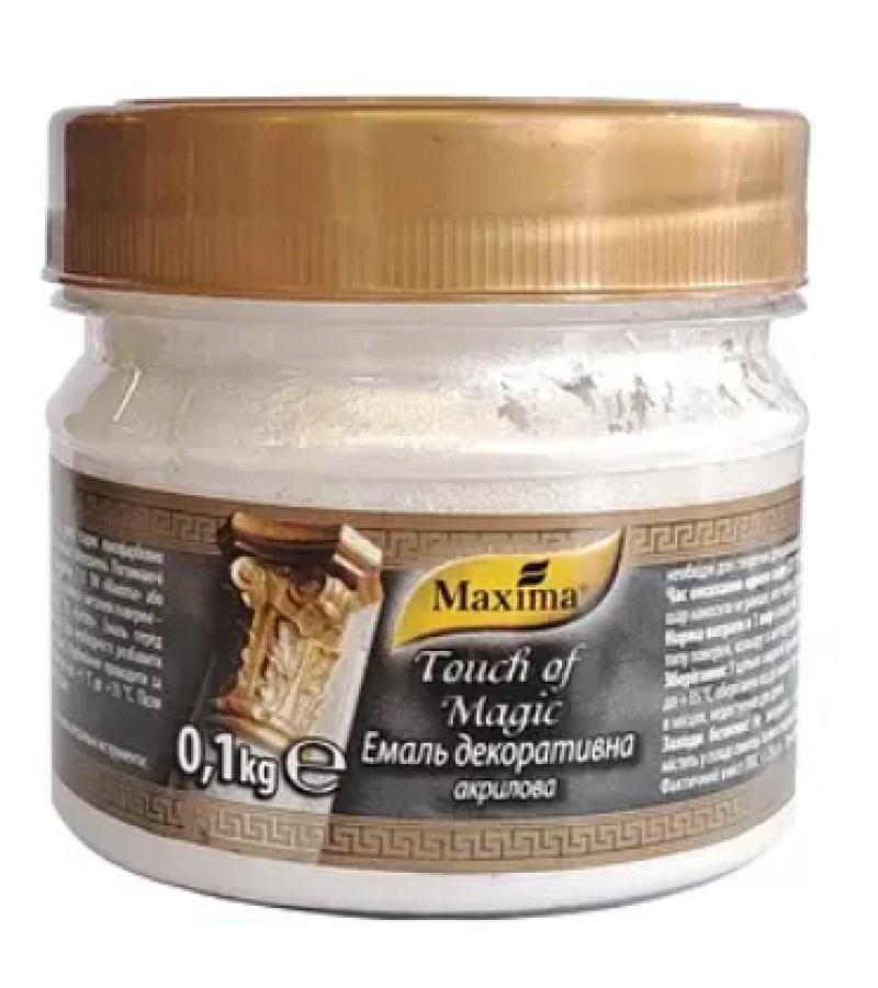 Декоративная эмаль Максима серебро 0,1 кг.