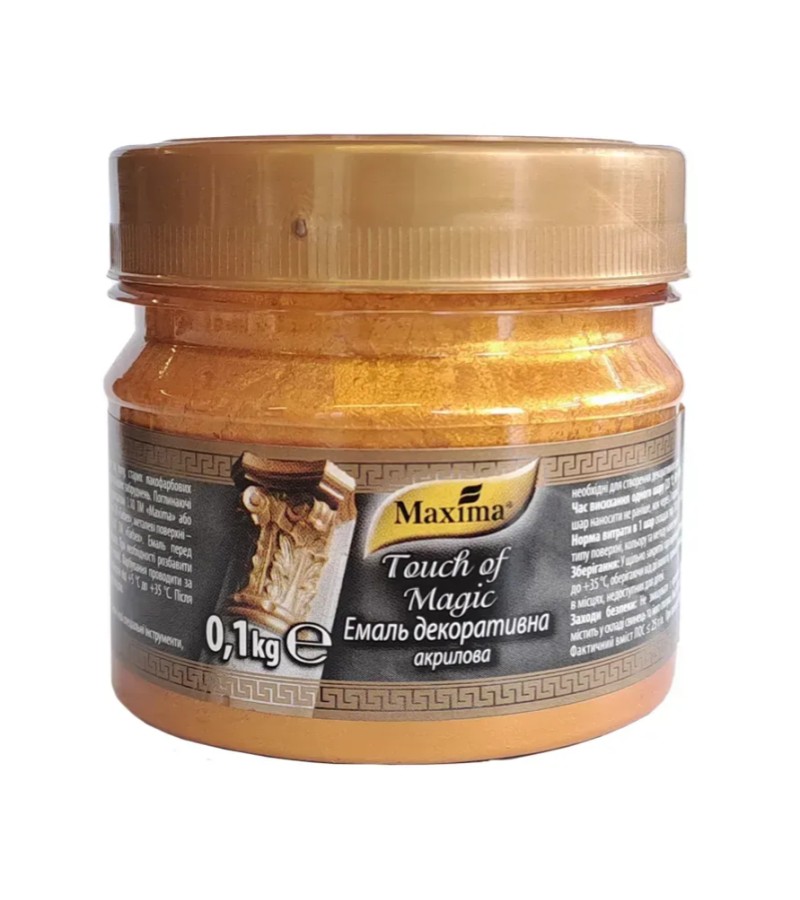 დეკორატიული ემალი  Maxima  красное золото  0.1 კგ.