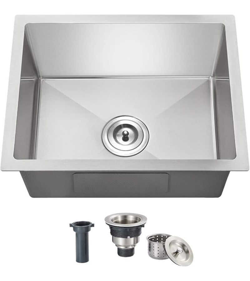 უჟანგავი ლით. ნიჟარა  ზომა: 50*40, ფერი: Chrome  NYWY-24-27