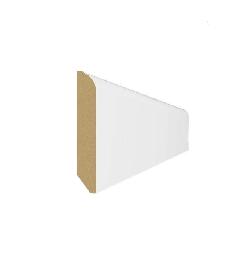 ლამინ. იატაკის პლინტუსი  MDF 16*80*2800  SPR-7010/1  #3082  MATT BUTE  WHITE   მწარ.  AGT