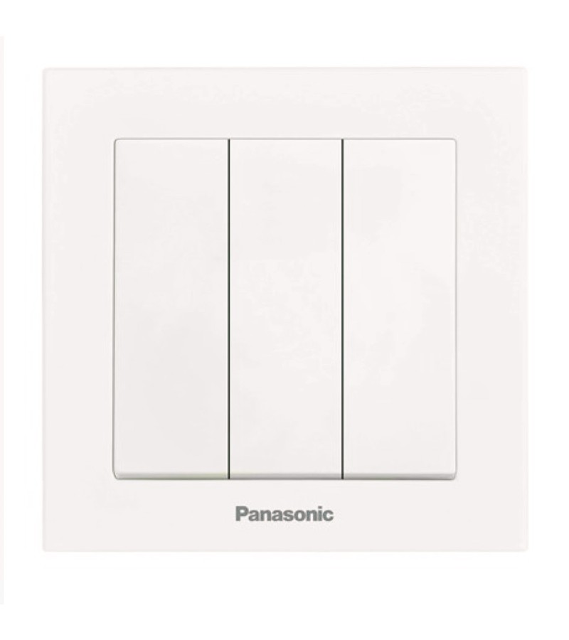 Переключатель 3 KARRE PLUS 55 белый WDTT00152WH-EU1 Panasonic