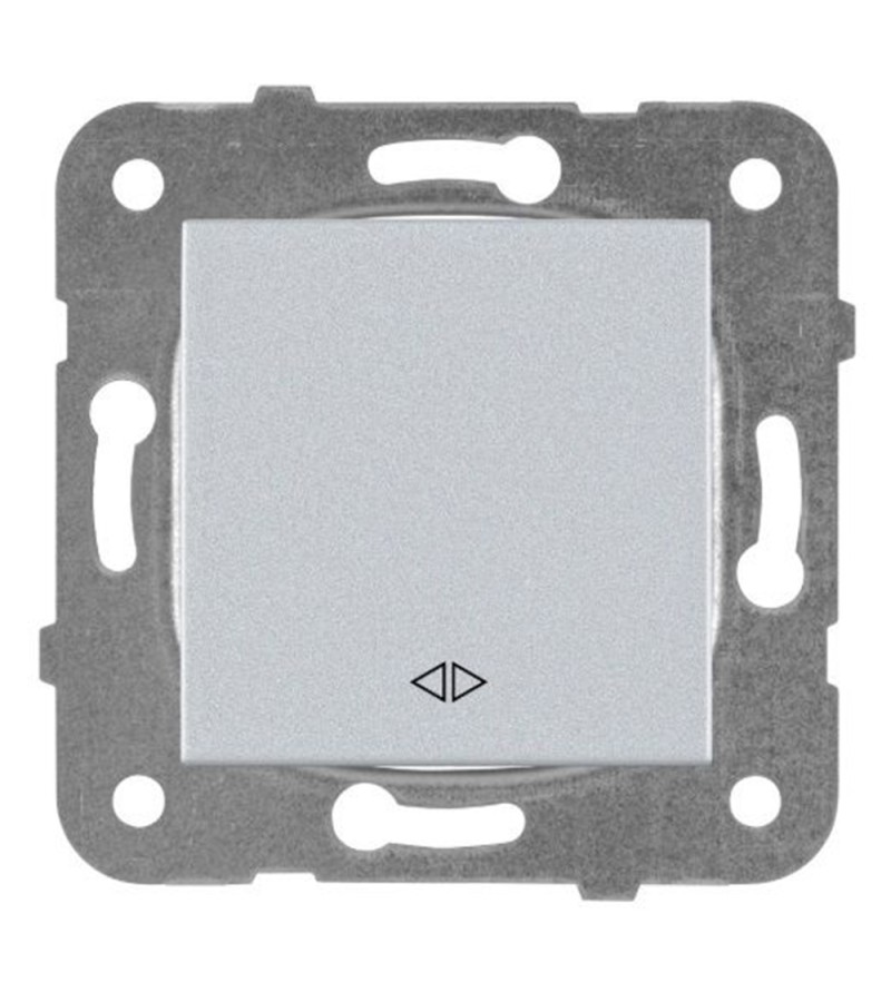 გადამრთველის  მექანიზმი  პერმუტატორი  KARRE  PLUS 55  ვერცხლისფერი  WDTT00052SL-EU1  Panasonic