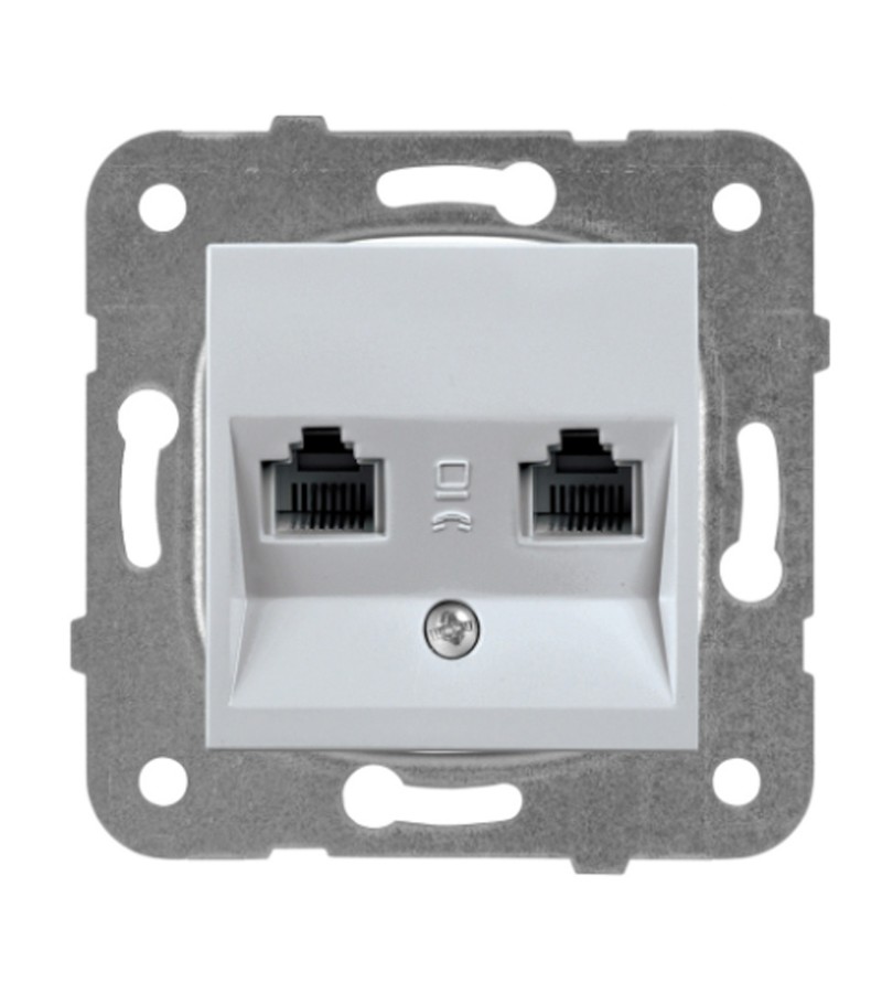 როზეტის  მექანიზმი  ტელეფონის  KARRE  PLUS 55  თეთრი  WDTT04292WH-EU1  Panasonic