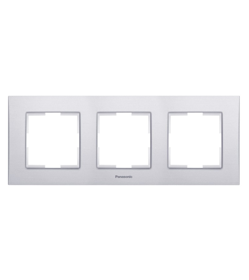 Switch-rosette edge 3 KARRE PLUS 55 silver WDTF18032SL-AMEA Panasonic