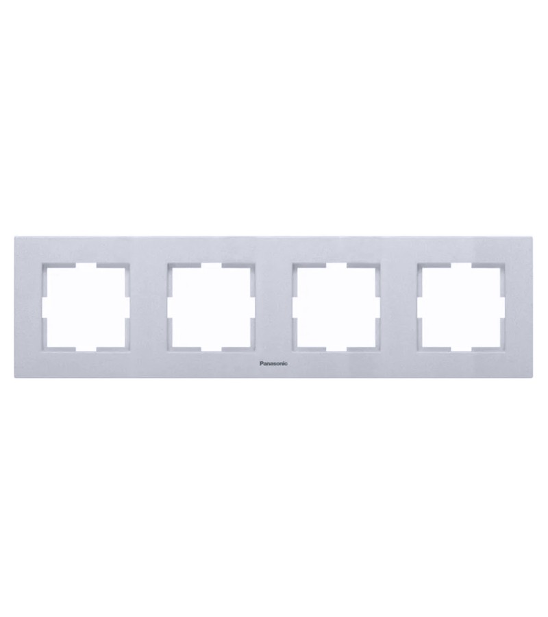 ჩამრთველ-როზეტის კანტი 4-ნი KARRE PLUS 55  ვერცხლისფერი WDTF18042SL-AMEA   Panasonic