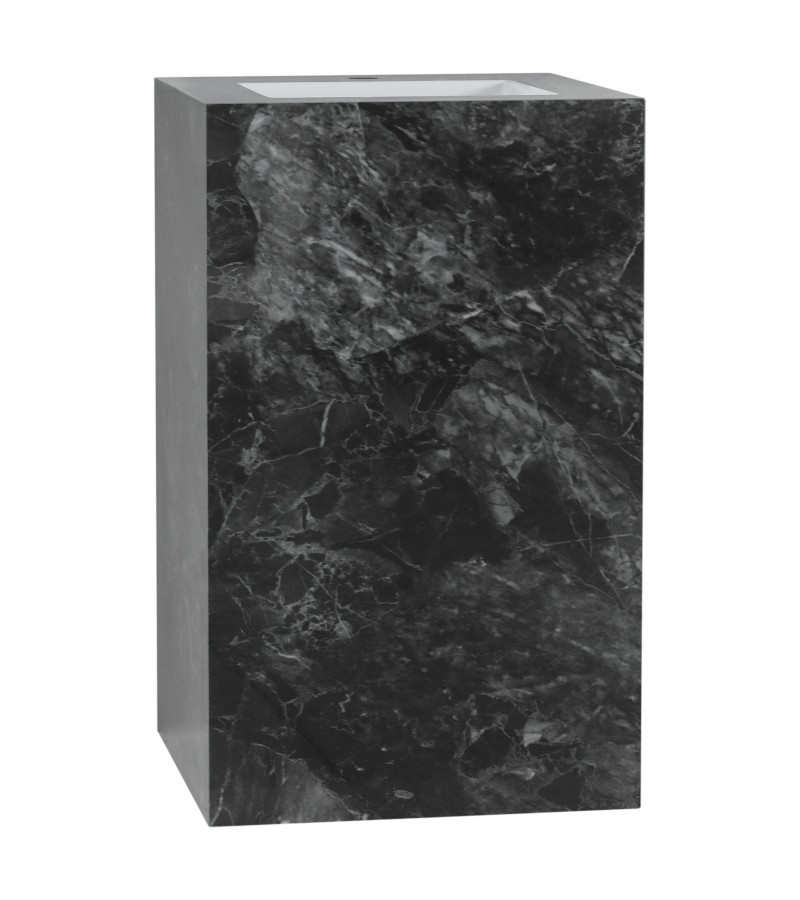 Полотенцесушитель моноблок KS-BASIN-50 цвет ЧЁРНЫЙ размер 50*50*81,5 см