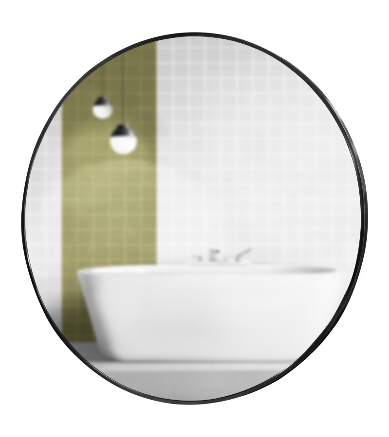 სარკე მრგვალი YDJY-80# black ზომა: 80*80