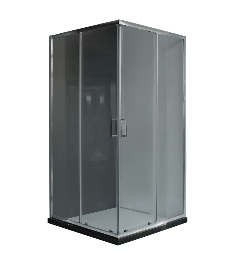 Комплект стекла для душевой кабины. Размер А-1601-10. 100*100*195 см. С черной окантовкой 5*6 см. Aokelya