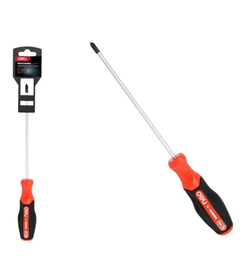 სახრახნისი  (+)  PH2*100 მმ  DL3460    მწარ.  deli 