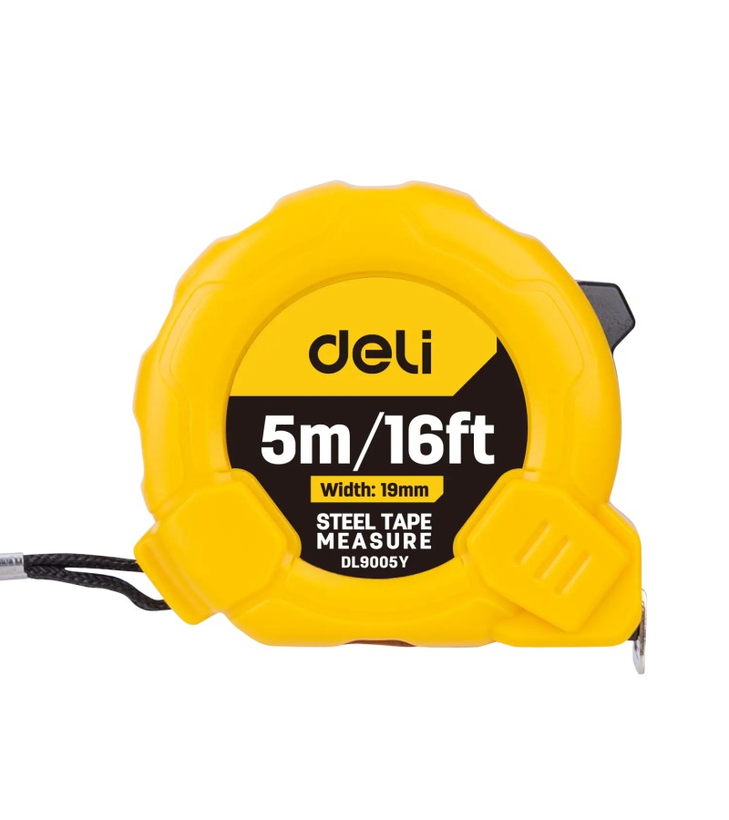 საზომი რულეტი  5მ  DL290519    მწარ.  deli 