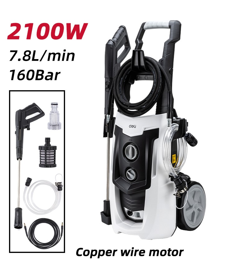 მაღალი წნევის სარეცხი დანადგარი 2100W  white DL882104    მწარ.  deli 