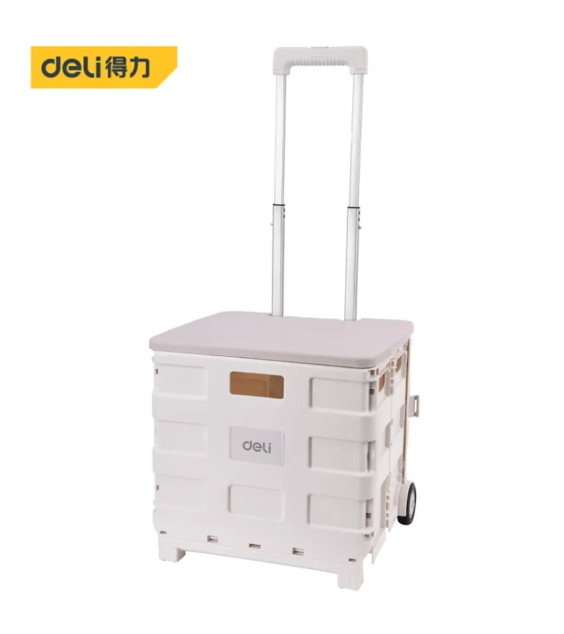 Folding cart 42*11*44 cm 45L DL431002A WHITE dark.  d e l i 