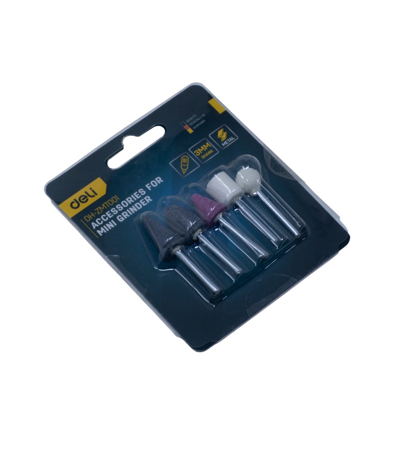 საპრიალებელი ხელსაწყოს თავაკები  (5ცალი)  DH-ZMT001  Red   მწარ.  deli 