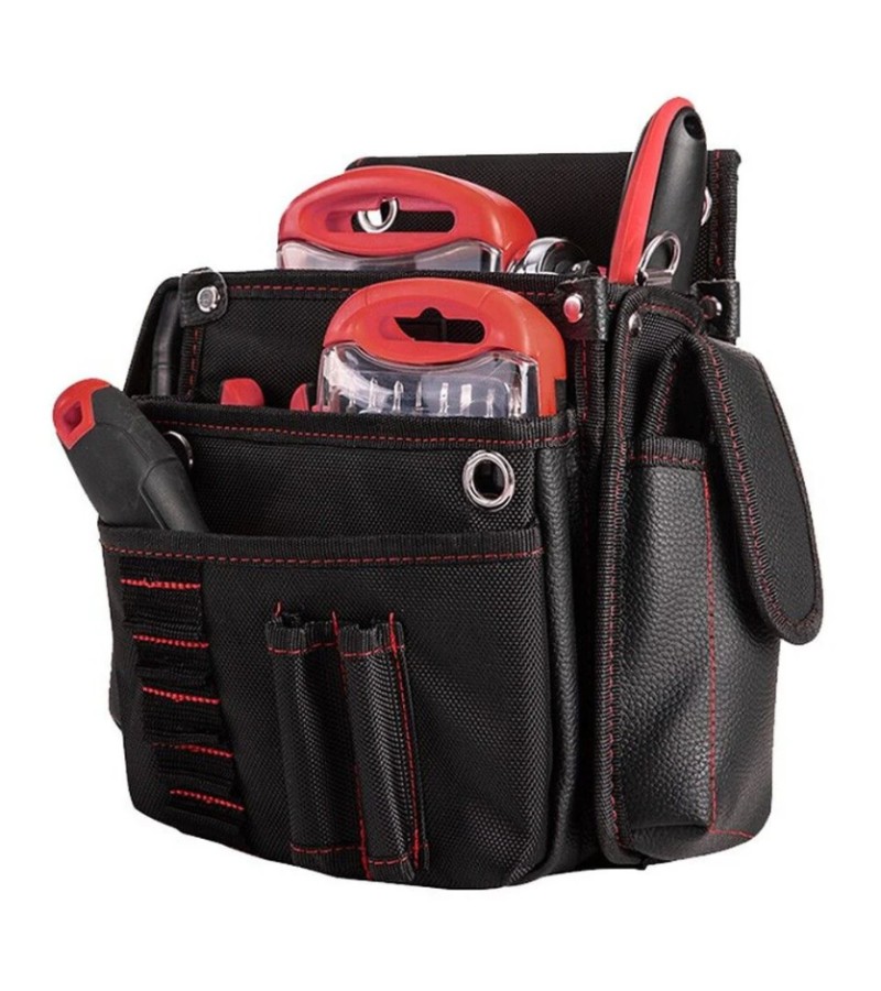 ხელსაწყოების ჟილეტი წელის  25x11x25სმ  DL5865   მწარ.  deli 