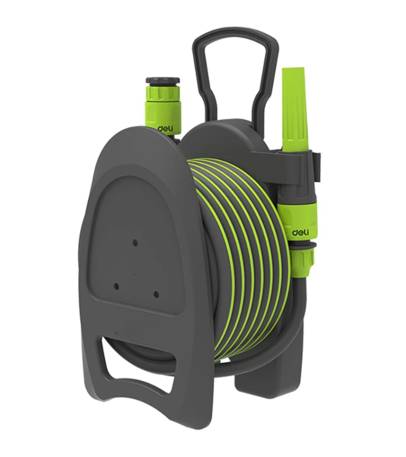 Water pipe set 10m + spray head DL581110A black.  d e l i 