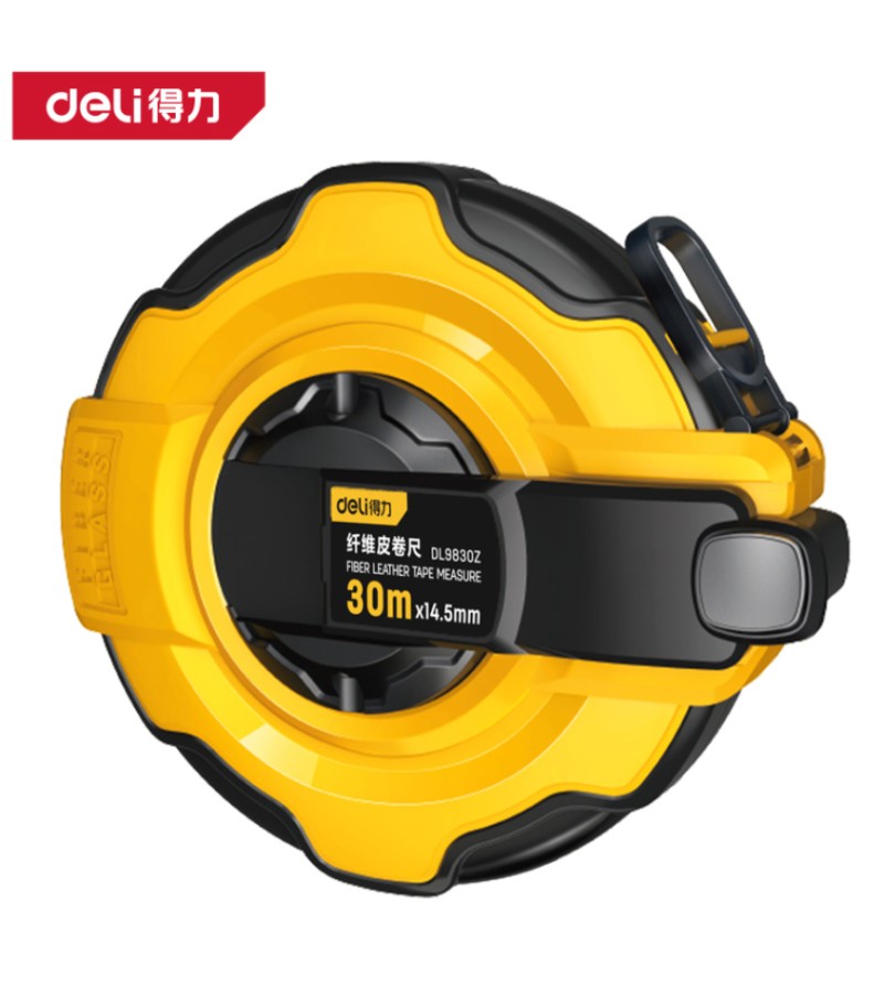 Measuring tape (distance measurer) 30m *12,5 DL9830Z black.  d e l i 