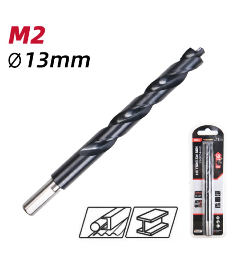 Сверло по металлу HSS M2 13 мм #DH-MHZ130-E4 Black d e l i